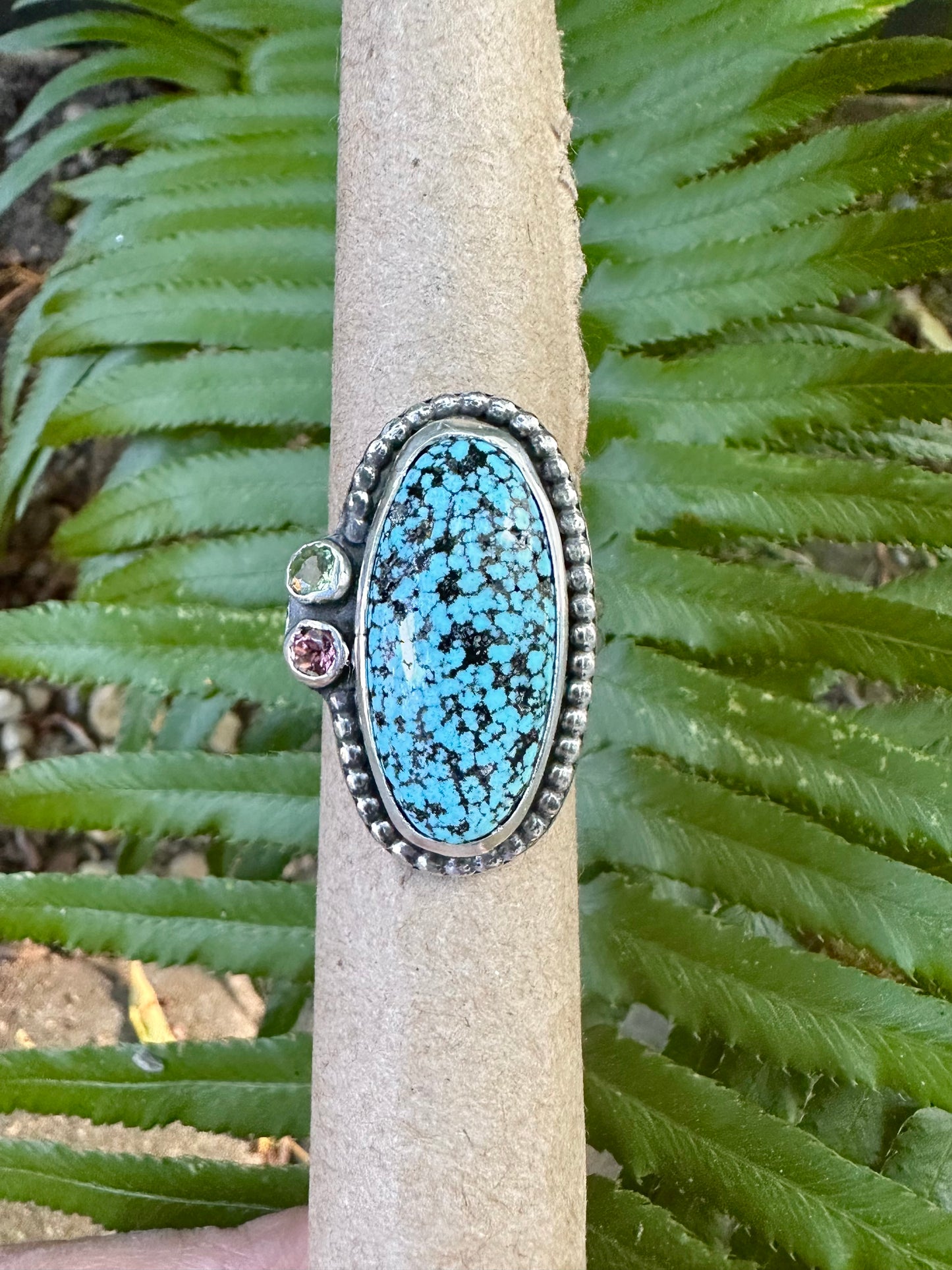 Kingman Turquoise with Tourmaline