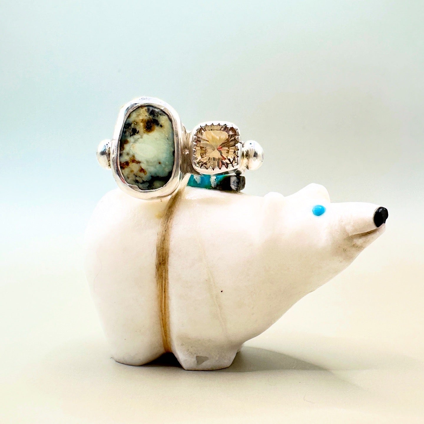 Turquoise and Mexican Topaz