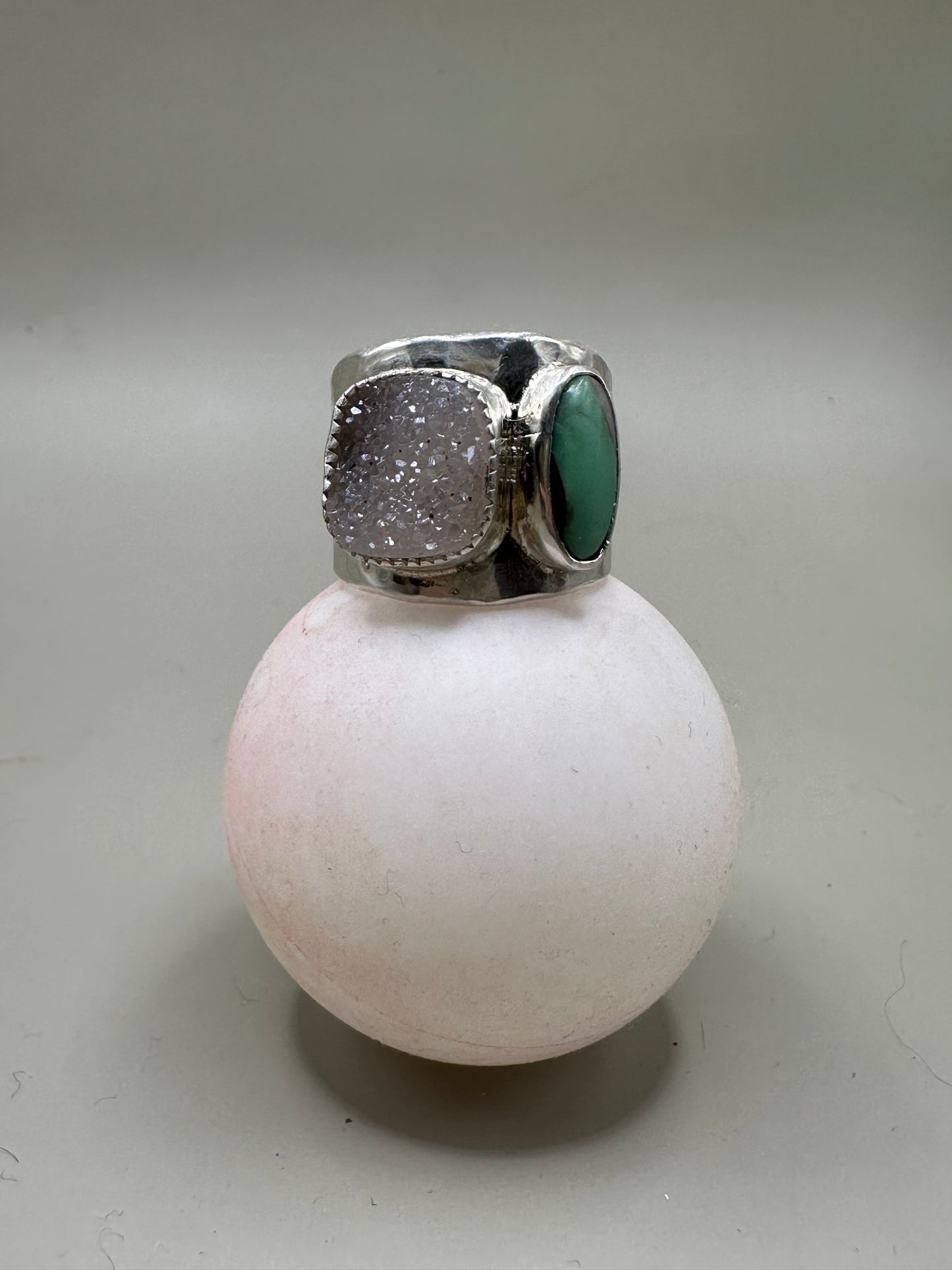 Drusy and Turquoise cigar band