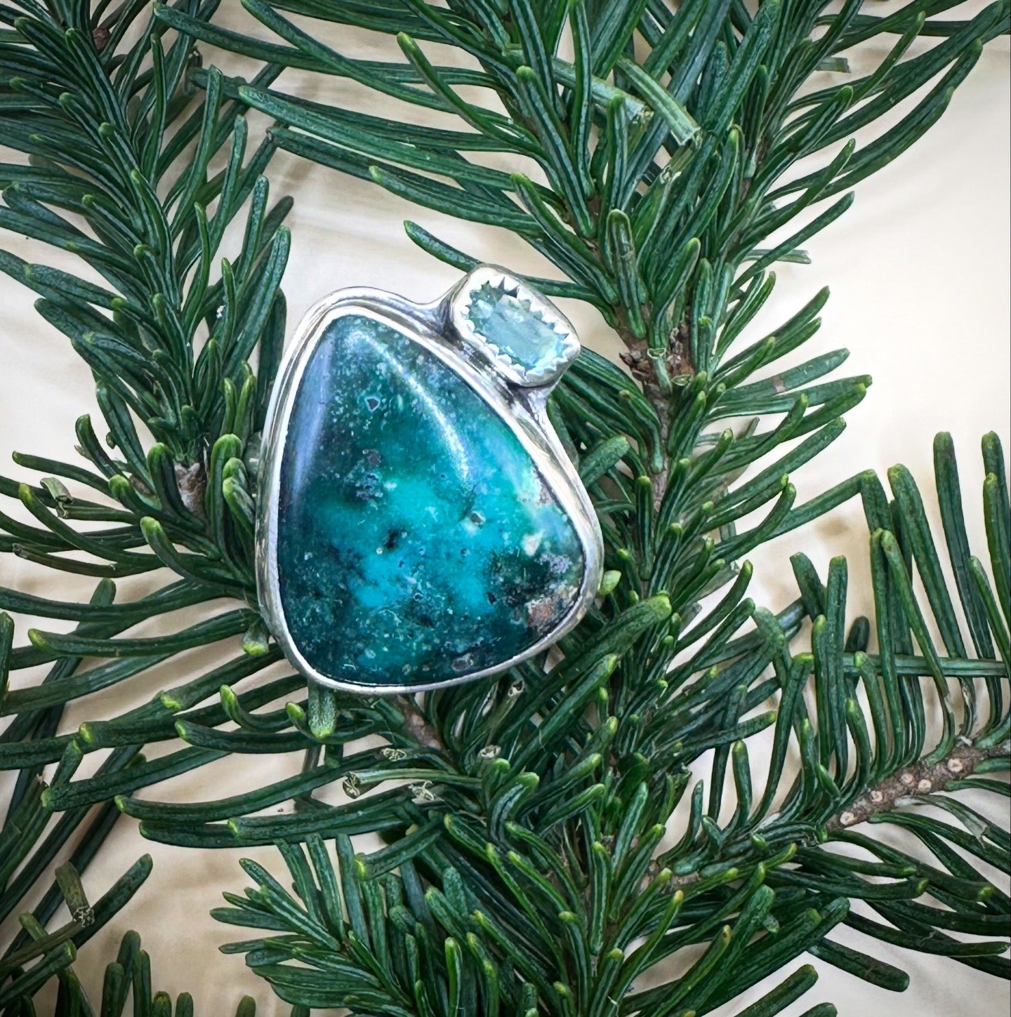 Apache Chrysocolla and Blue Tourmaline