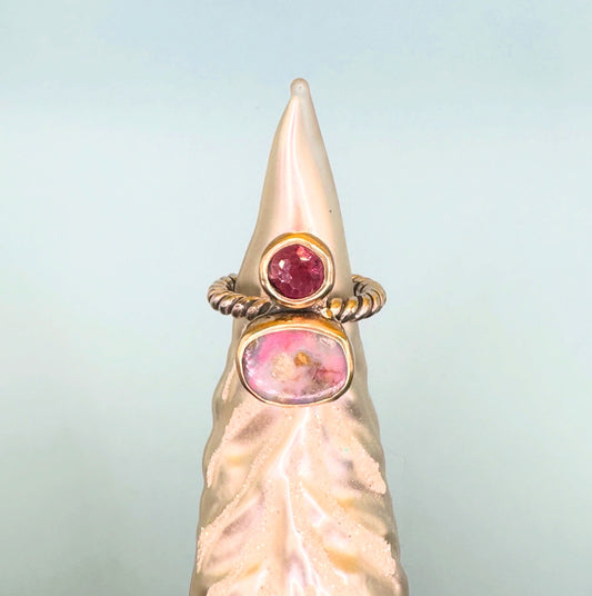 Australian Pink Opal and Pink Tourmaline