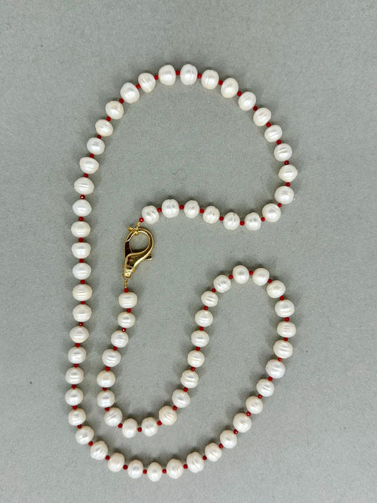 Fresh water pearl necklace - 27”