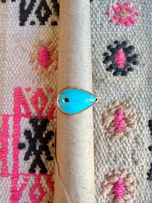Turquoise in 14k Bezel