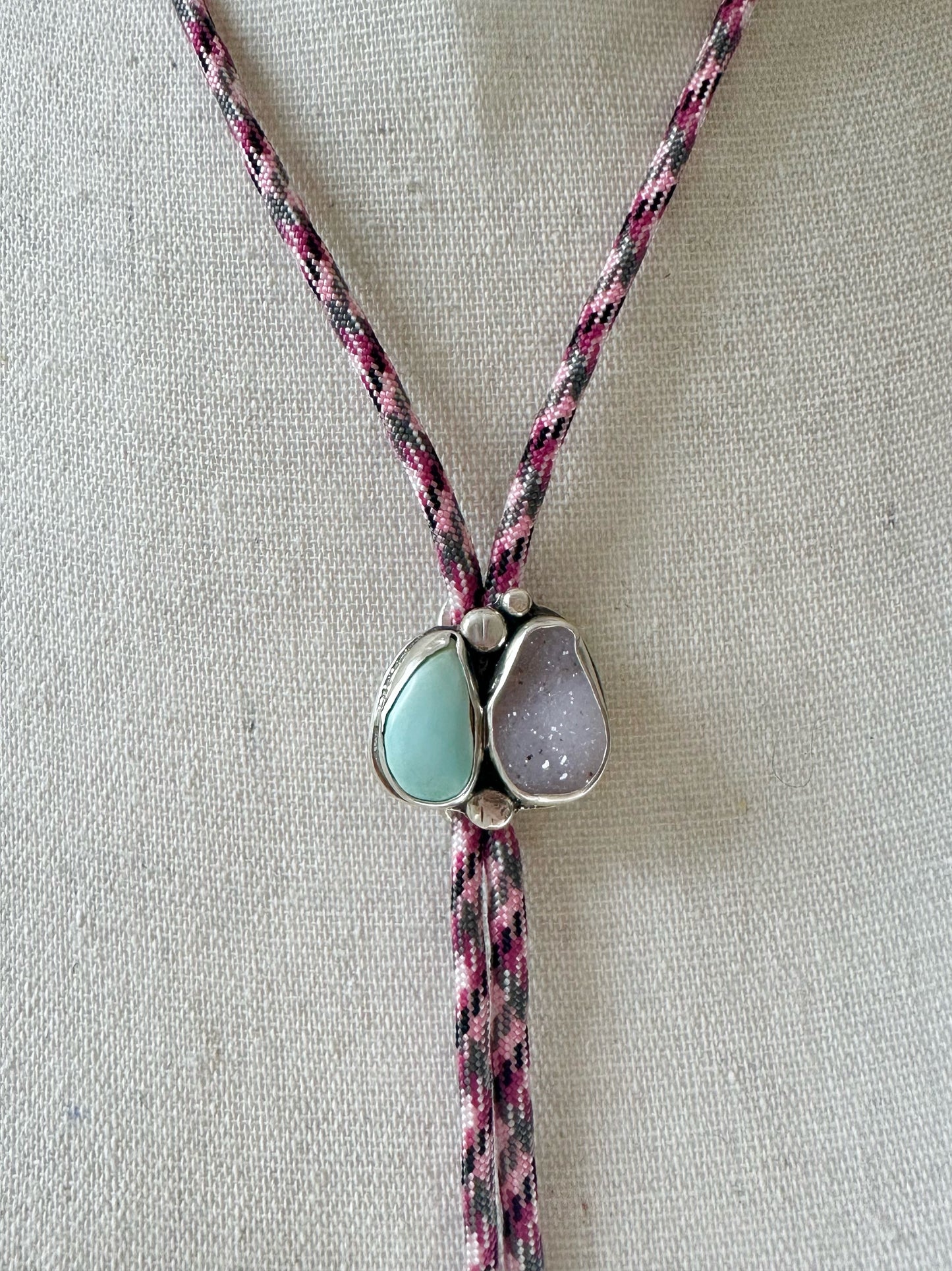 Sierra Nevada and Pink Drusy Bolo