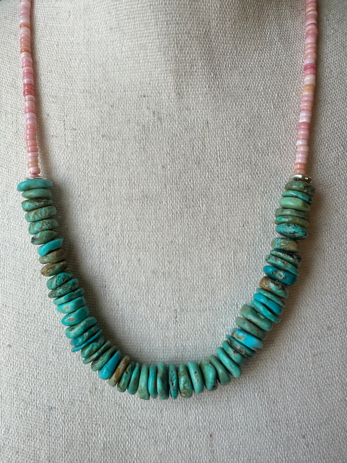 Mina Maria Turquoise & Pink Conch Necklace