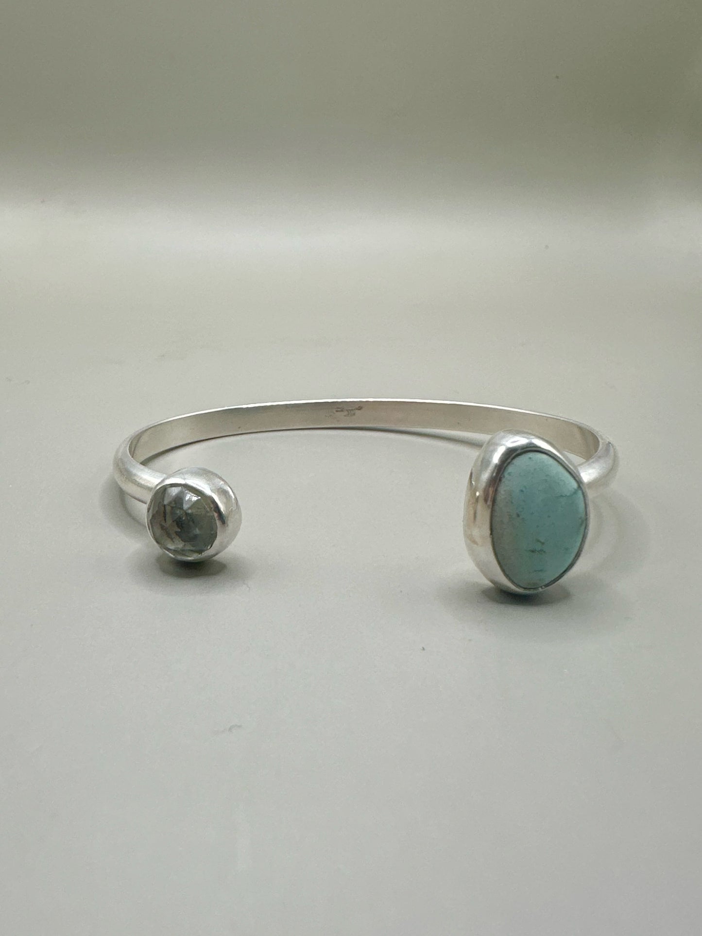 Golden Hills Turquoise & Prasiolite Cuff