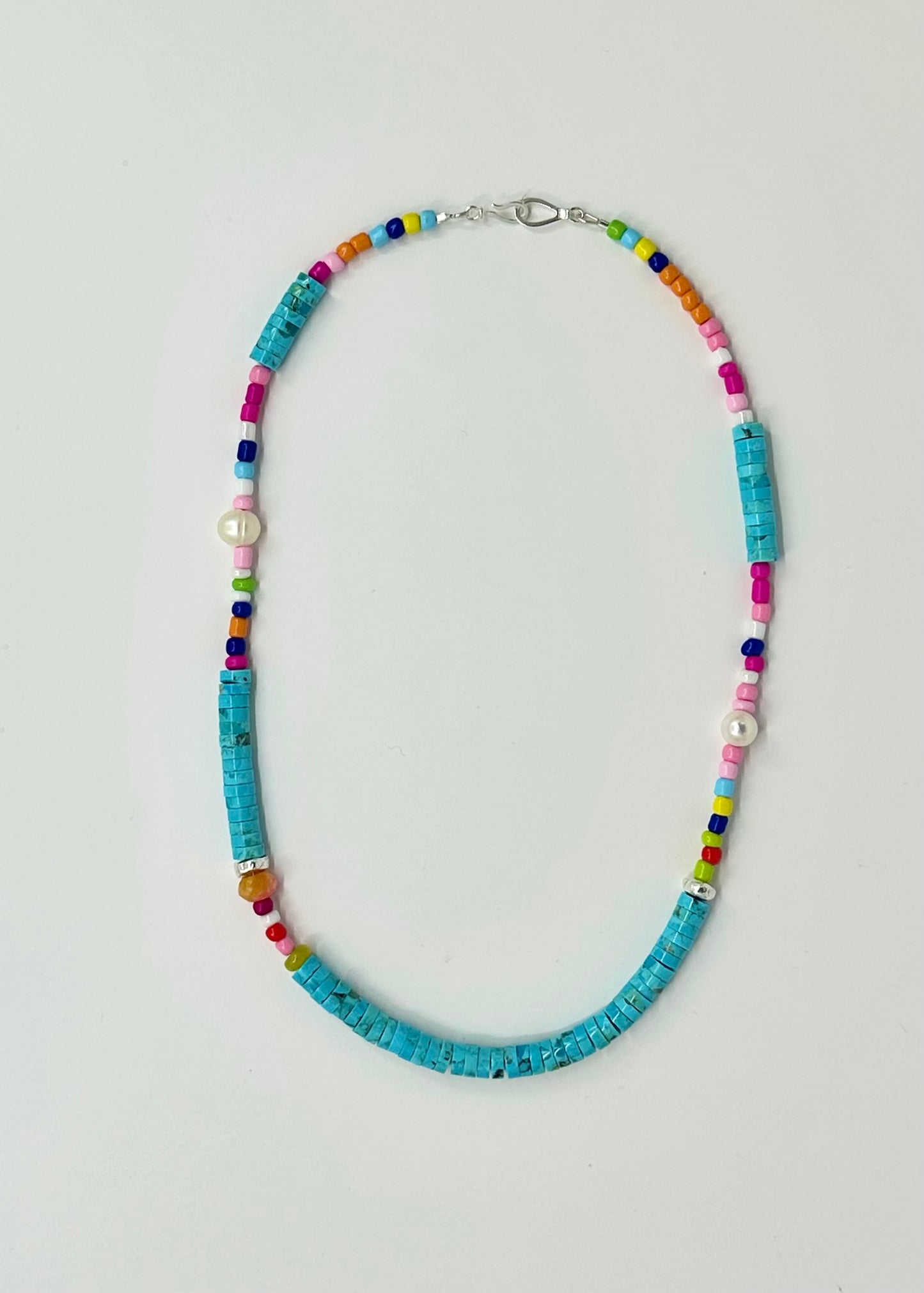 Sleeping Beauty Heish with Gem Beads