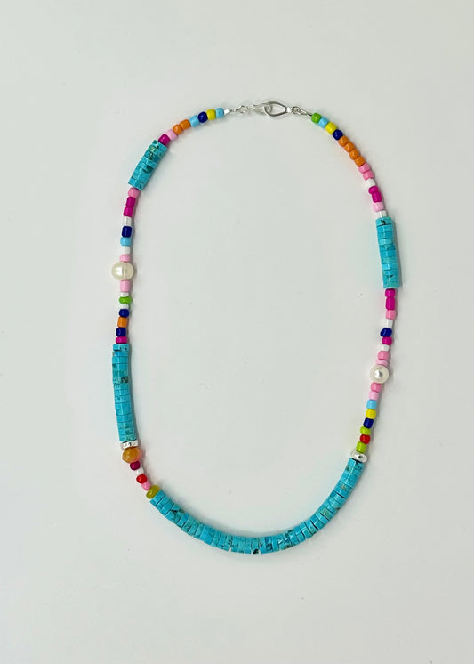 Sleeping Beauty Heish with Gem Beads