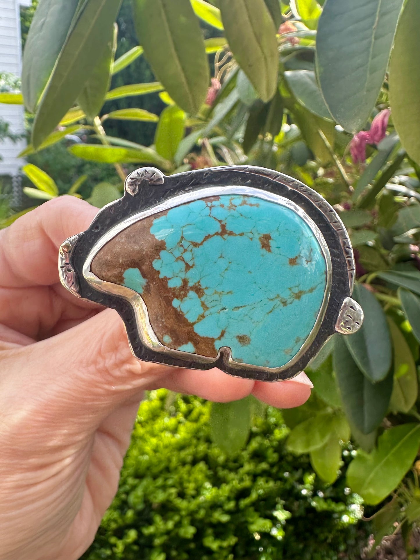 No 8 Turquoise Bear Ring