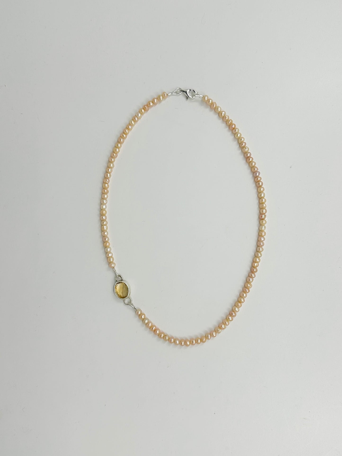 Fresh Water Pearl with Citrine