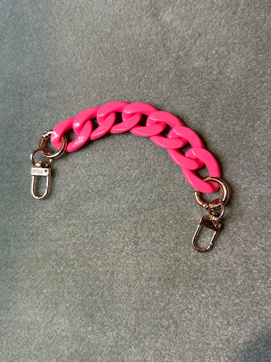 Pink Acrylic Chain Strap