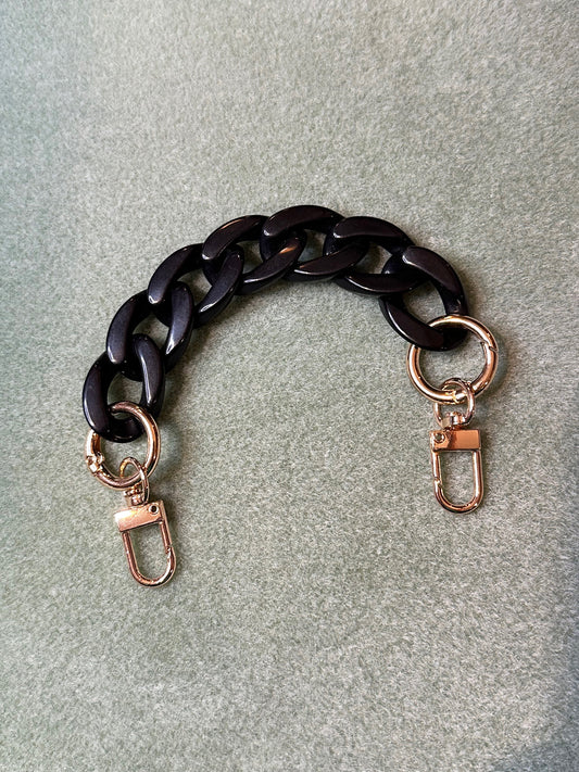 Black Acrylic Chain Strap