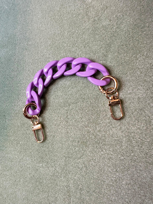 Purple Acrylic Chain Strap