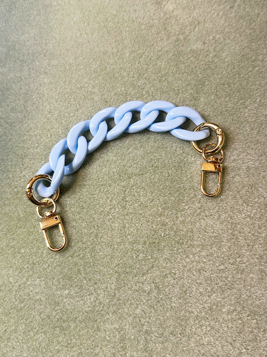 Light Blue Acrylic Chain Strap