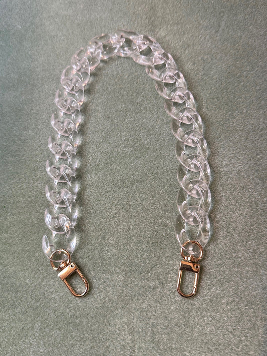 Clear Acrylic Chain Strap